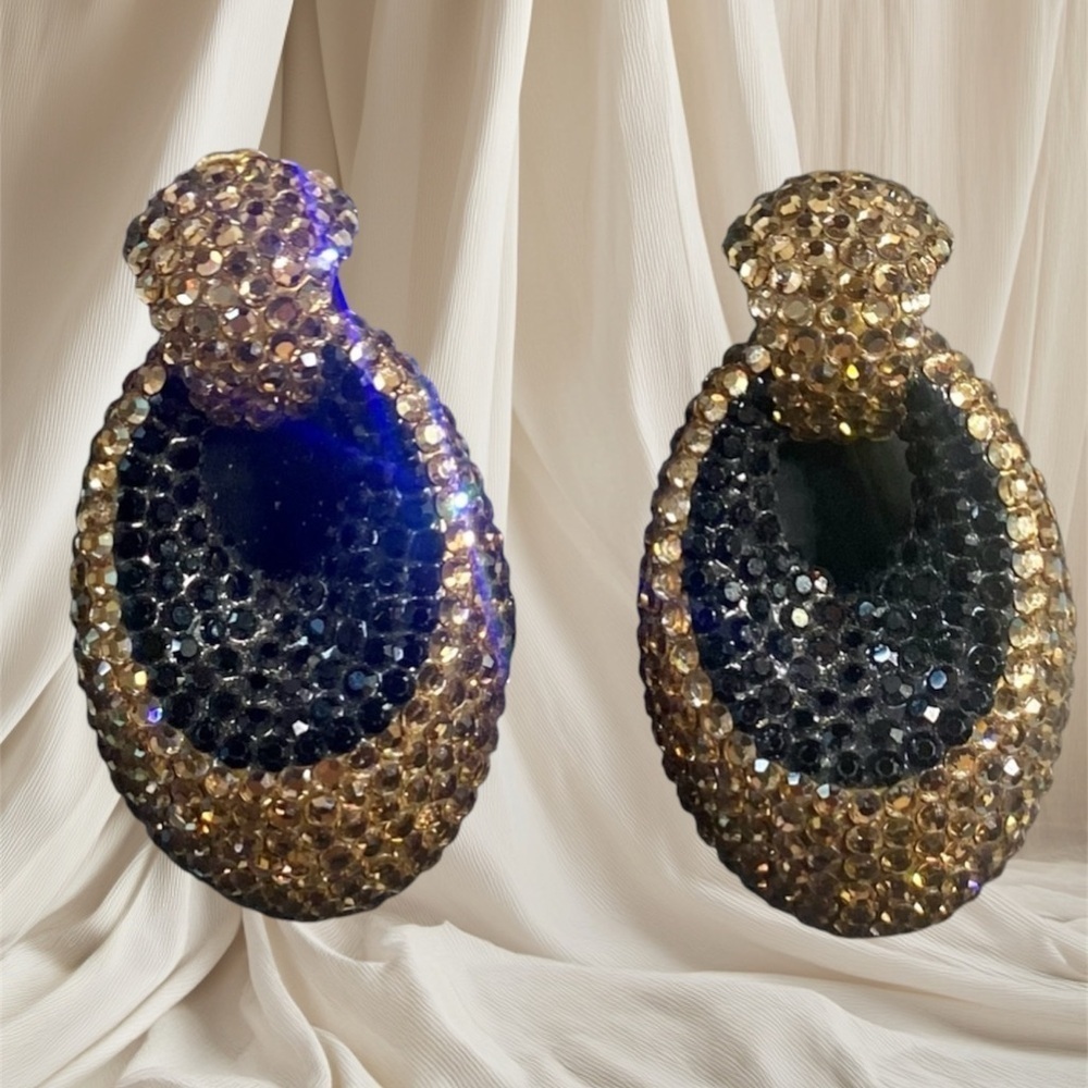 Vintage 1980s Linda Joyce Crystal Earrings